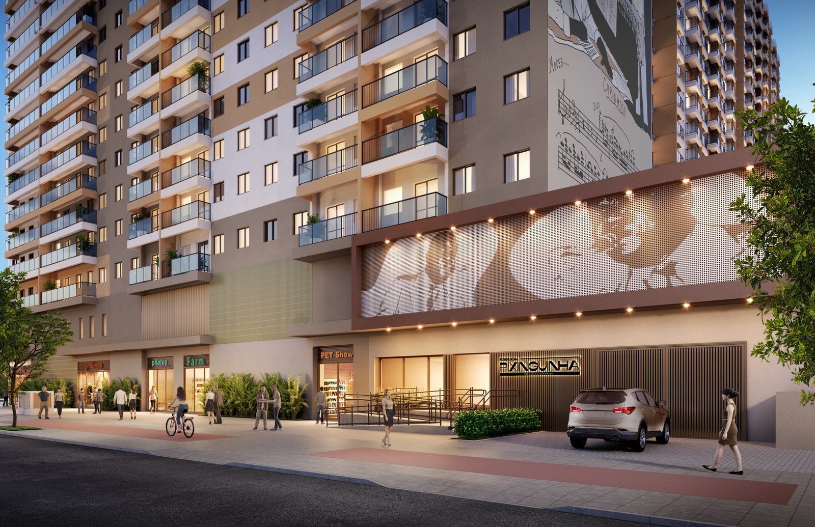 Residencial Pixinguinha Carinhoso, perspectiva ilustrativa do empreendimento na Região do Porto Maravilha
